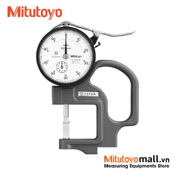 Thước đo độ dày đồng hồ ( 0-10mm ) 7315A Mitutoyo Dial Indicator Thickness Gauge Chính hãng phân phối COCQ Thước đo độ dày đồng hồ ( 0-10mm ) 7315A Mitutoyo Dial Indicator Thickness Gauge Chính hãng phân phối COCQ